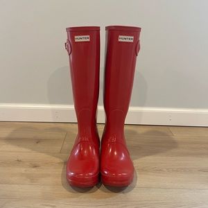 Red Hunter Boots